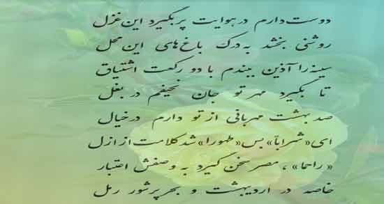 شعر نو درباره غزل ؛ گلچین اشعار زیبا درباره غزل