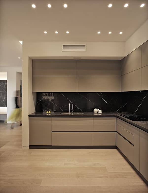 زیباترین مدل کابینت های گلاس جدید و سفید طوسی طرح دار