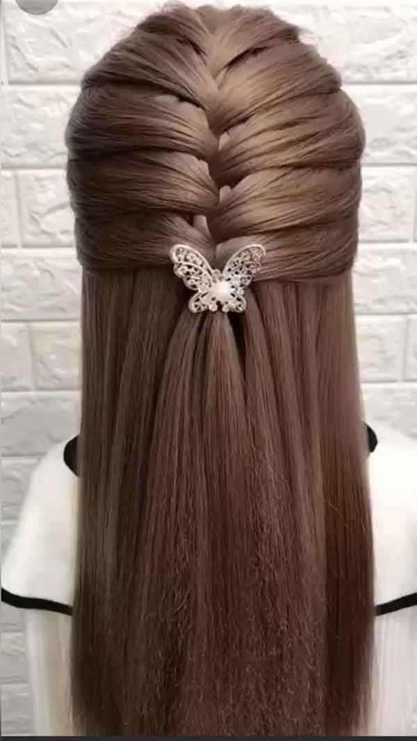 مدل مو دخترانه بلند ساده و عکس زیباترین مدل مو دخترانه