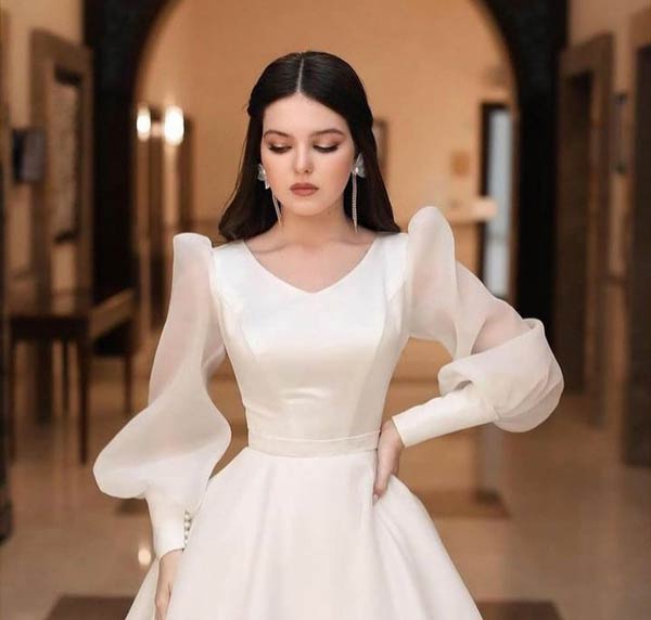 مدل یقه لباس مجلسی شیک و به روز زنانه