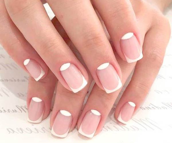 مدل ناخن فرنچ دخترانه شیک و زیبا