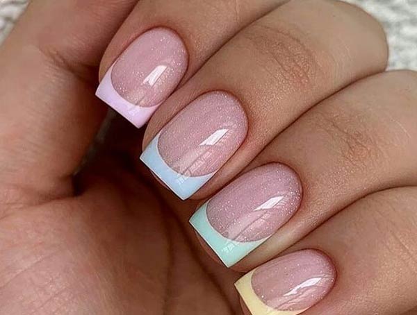 مدل ناخن فرنچ دخترانه شیک و زیبا