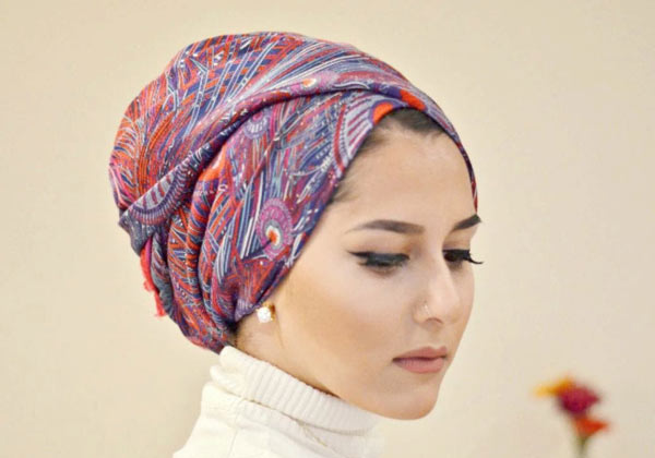مدل بستن روسری باکلاس و بسیار شیک