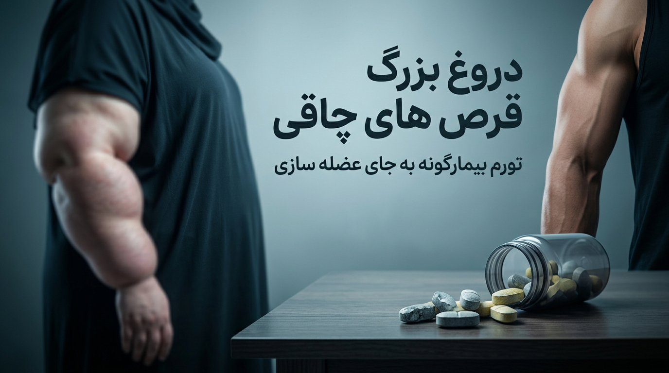 دروغ بزرگ قرص های چاقی (تورم بیمارگونه به جای عضله سازی) 